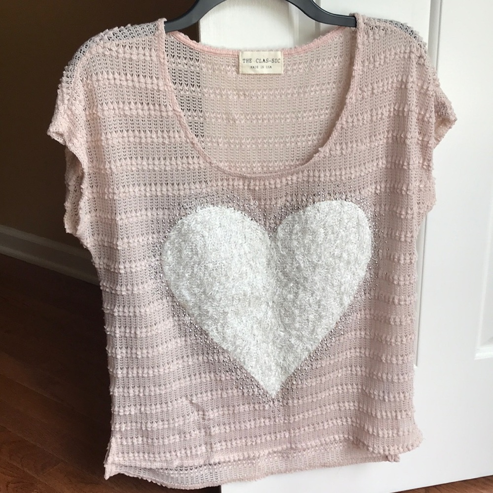 Heart Blouse with Texture
